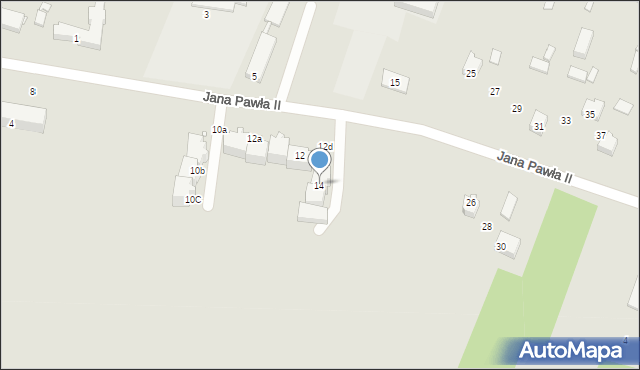 Szczekociny, Jana Pawła II, 14, mapa Szczekociny