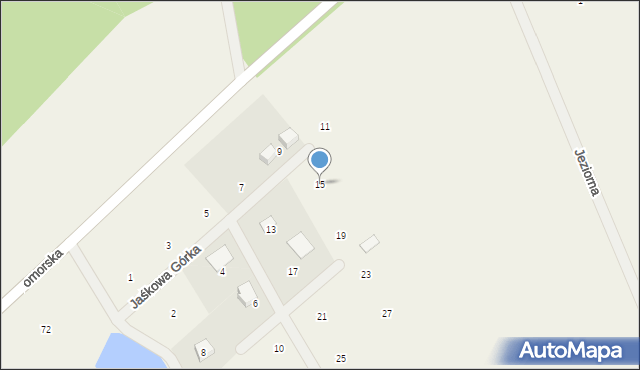 Szczenurze, Jaśkowa Górka, 15, mapa Szczenurze