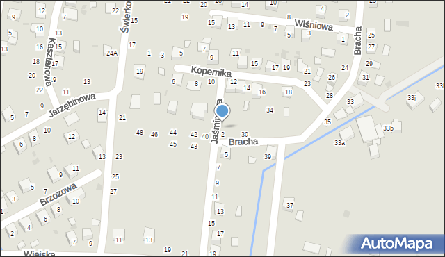 Szczucin, Jaśminowa, 4, mapa Szczucin