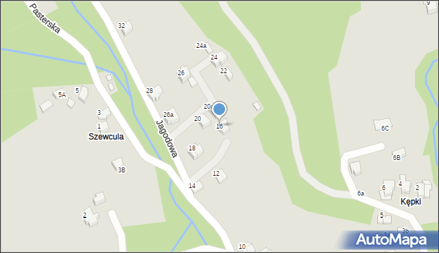 Szczyrk, Jagodowa, 16, mapa Szczyrk