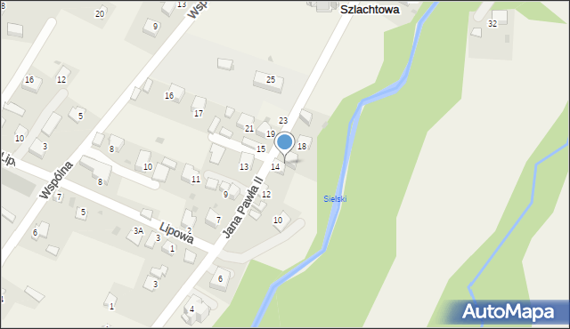 Szlachtowa, Jana Pawła II, 33b, mapa Szlachtowa