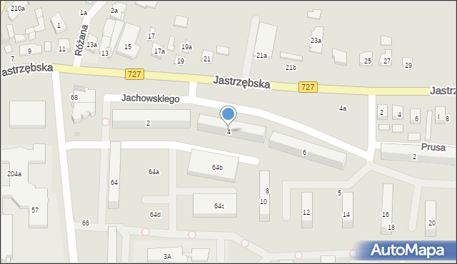 Szydłowiec, Jachowskiego Władysława, 4, mapa Szydłowiec