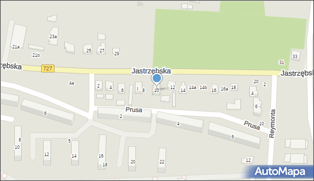 Szydłowiec, Jastrzębska, 10, mapa Szydłowiec