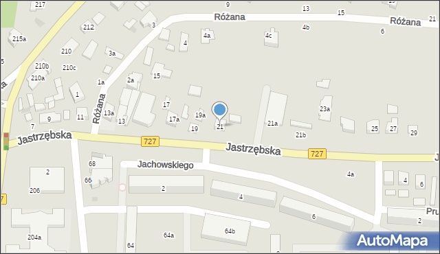 Szydłowiec, Jastrzębska, 21, mapa Szydłowiec