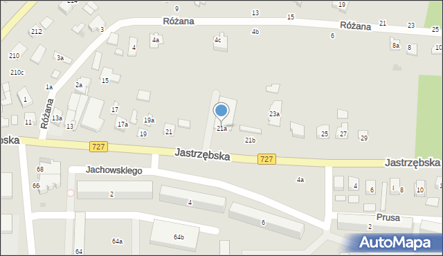 Szydłowiec, Jastrzębska, 21a, mapa Szydłowiec