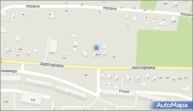 Szydłowiec, Jastrzębska, 25, mapa Szydłowiec