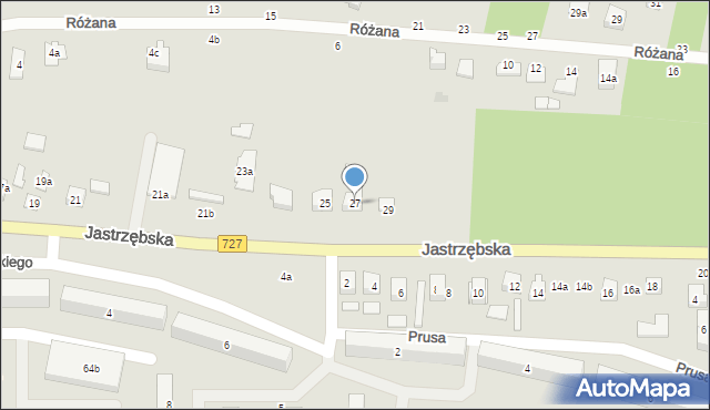 Szydłowiec, Jastrzębska, 27, mapa Szydłowiec