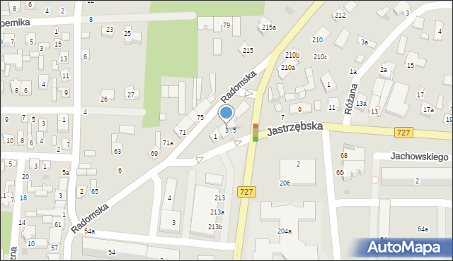 Szydłowiec, Jastrzębska, 3, mapa Szydłowiec