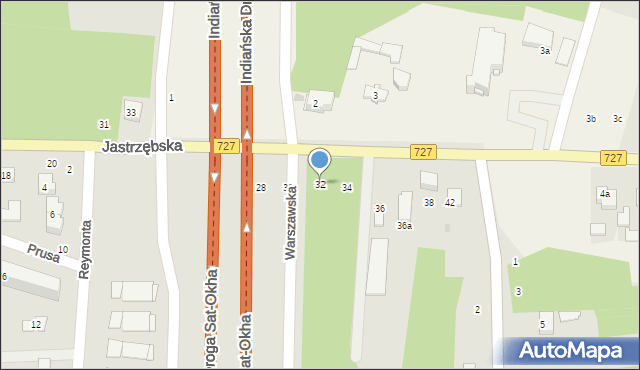 Szydłowiec, Jastrzębska, 32, mapa Szydłowiec