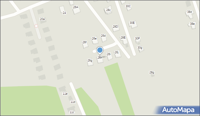 Tarnobrzeg, Jaśminowa, 26h, mapa Tarnobrzegu