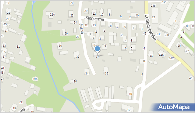 Tarnogród, Jaśminowa, 37, mapa Tarnogród