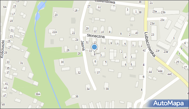 Tarnogród, Jasna, 4, mapa Tarnogród