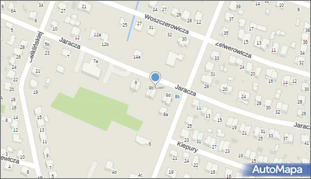 Tarnów, Jaracza Stefana, 9c, mapa Tarnów