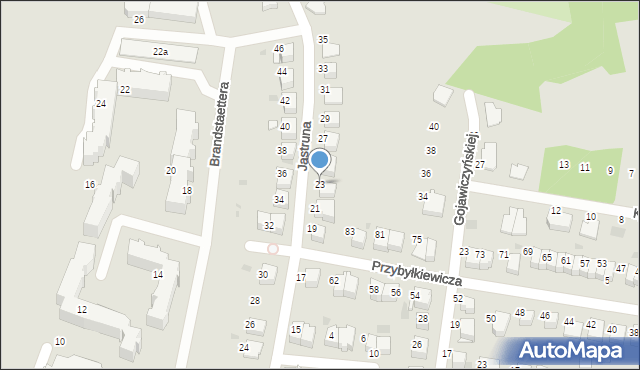 Tarnów, Jastruna Mieczysława, 23, mapa Tarnów