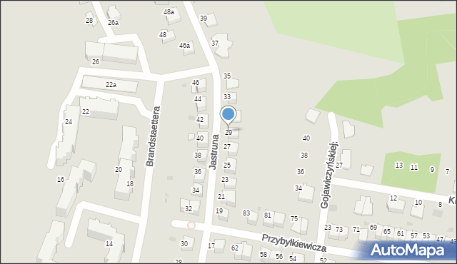 Tarnów, Jastruna Mieczysława, 29, mapa Tarnów