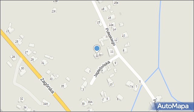 Tarnowskie Góry, Jagiellońska, 11, mapa Tarnowskie Góry
