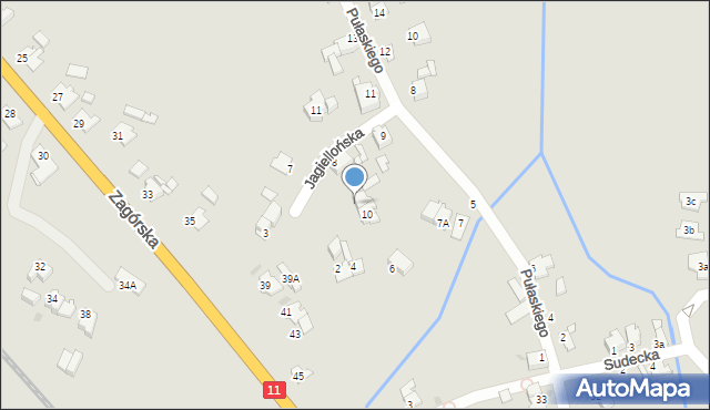 Tarnowskie Góry, Jagiellońska, 12, mapa Tarnowskie Góry