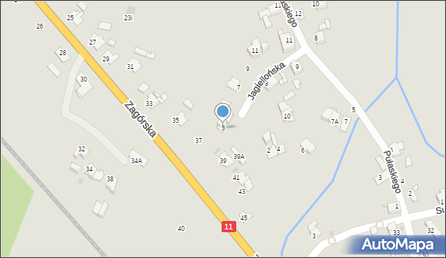 Tarnowskie Góry, Jagiellońska, 3, mapa Tarnowskie Góry