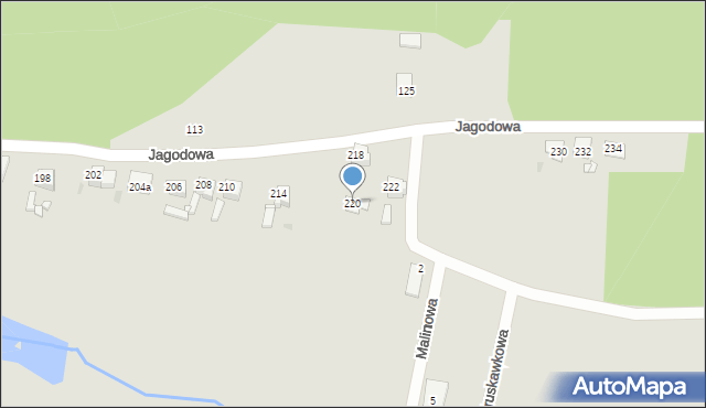 Tarnowskie Góry, Jagodowa, 220, mapa Tarnowskie Góry