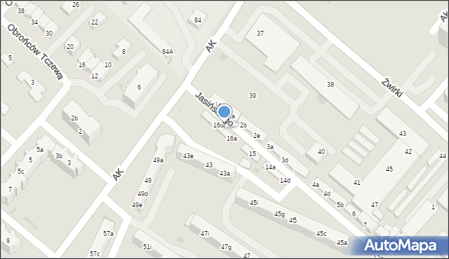Tczew, Jasińskiego Jakuba, 16c, mapa Tczew
