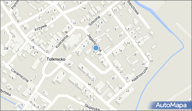 Tolkmicko, Jagiellońska, 6, mapa Tolkmicko