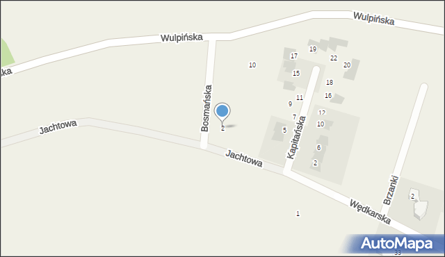 Tomaszkowo, Jachtowa, 2, mapa Tomaszkowo