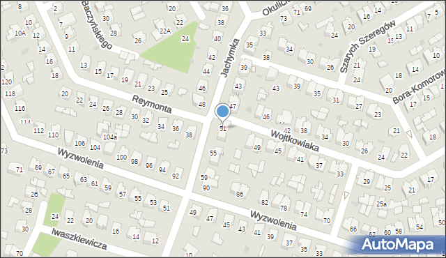 Tomaszów Lubelski, Jachymka Zenona, 51, mapa Tomaszów Lubelski