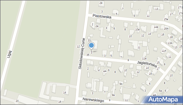 Tomaszów Mazowiecki, Jagiellońska, 1, mapa Tomaszów Mazowiecki