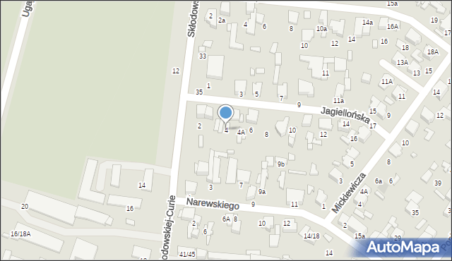 Tomaszów Mazowiecki, Jagiellońska, 4, mapa Tomaszów Mazowiecki