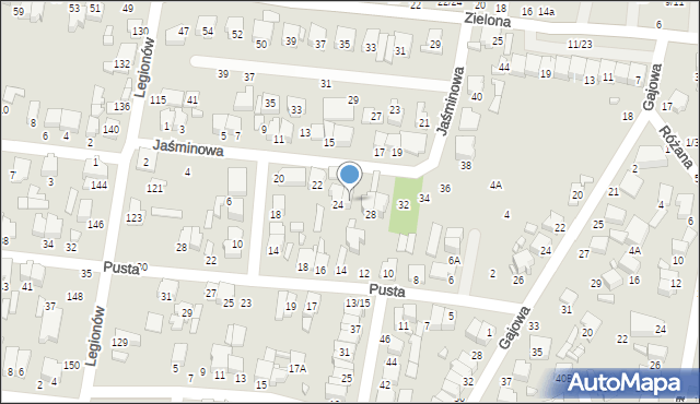 Tomaszów Mazowiecki, Jaśminowa, 26, mapa Tomaszów Mazowiecki