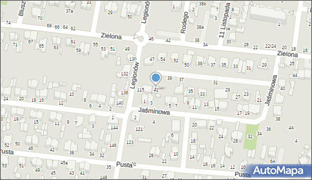 Tomaszów Mazowiecki, Jaśminowa, 41, mapa Tomaszów Mazowiecki