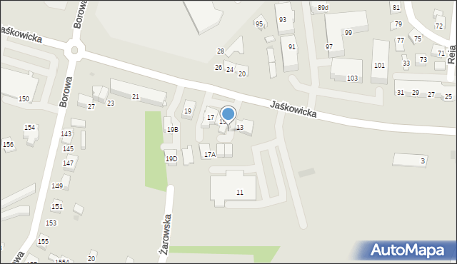 Tychy, Jaśkowicka, 15a, mapa Tychów