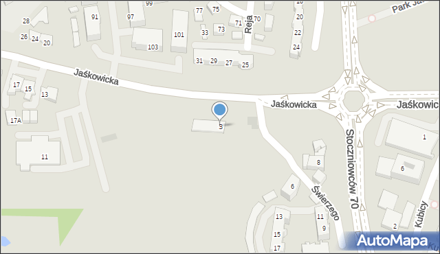 Tychy, Jaśkowicka, 3, mapa Tychów