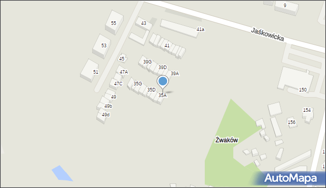 Tychy, Jaśkowicka, 37A, mapa Tychów