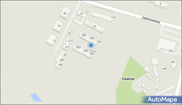 Tychy, Jaśkowicka, 37B, mapa Tychów