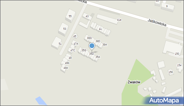 Tychy, Jaśkowicka, 37D, mapa Tychów