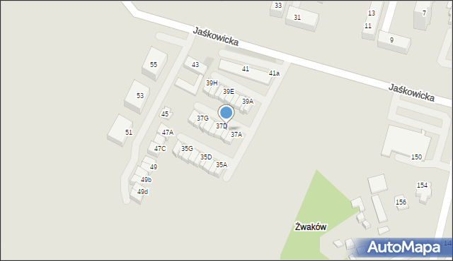 Tychy, Jaśkowicka, 39C, mapa Tychów
