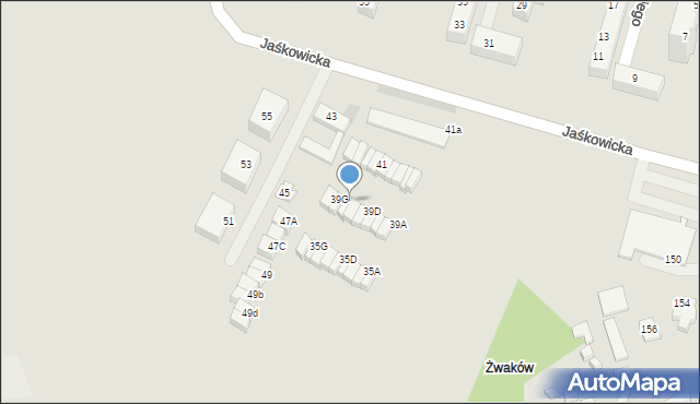 Tychy, Jaśkowicka, 39F, mapa Tychów