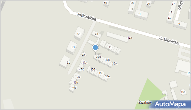 Tychy, Jaśkowicka, 39H, mapa Tychów