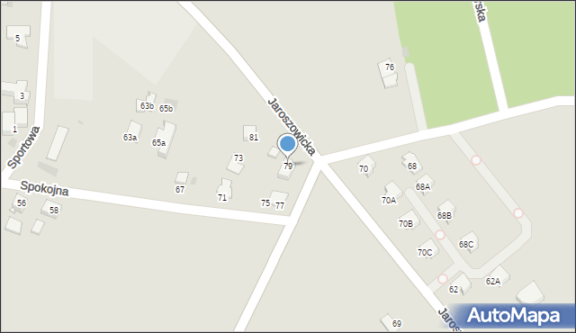 Tychy, Jaroszowicka, 79, mapa Tychów