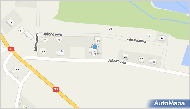 Uniegoszcz, Jałowcowa, 26, mapa Uniegoszcz