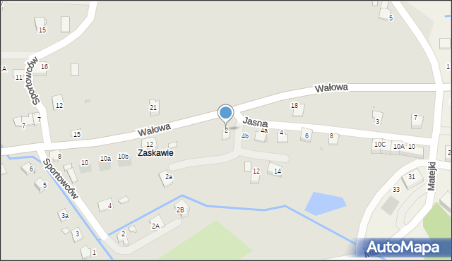 Wadowice, Jasna, 2, mapa Wadowice