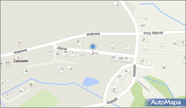 Wadowice, Jasna, 8, mapa Wadowice