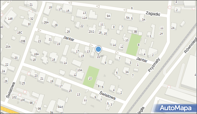 Warszawa, Jantar, 11, mapa Warszawy