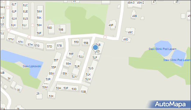 Warszawa, Jagielska, 51E, mapa Warszawy