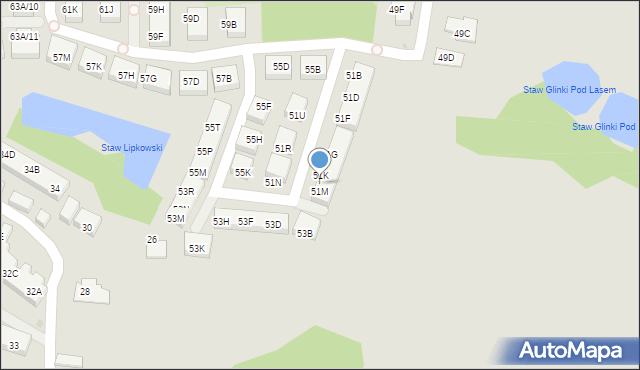 Warszawa, Jagielska, 51L, mapa Warszawy