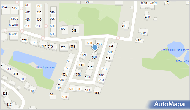 Warszawa, Jagielska, 51W, mapa Warszawy