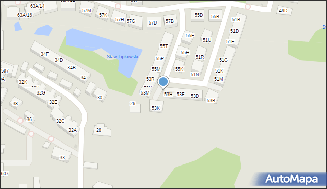 Warszawa, Jagielska, 53J, mapa Warszawy