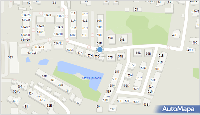 Warszawa, Jagielska, 57F, mapa Warszawy