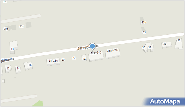 Warszawa, Jarzębinowa, 24A, mapa Warszawy